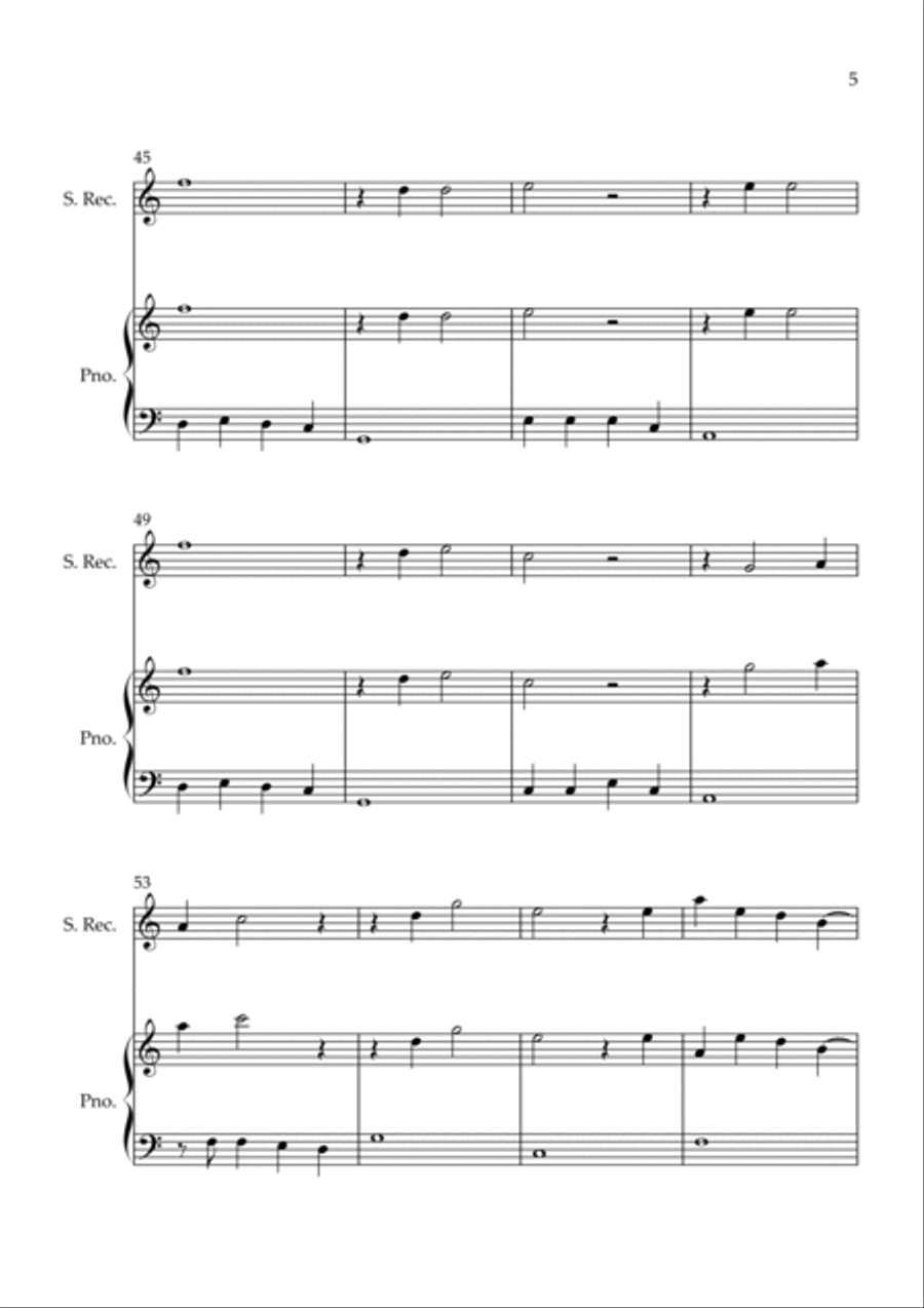 Flowers Recorder scores gallery preview page 5