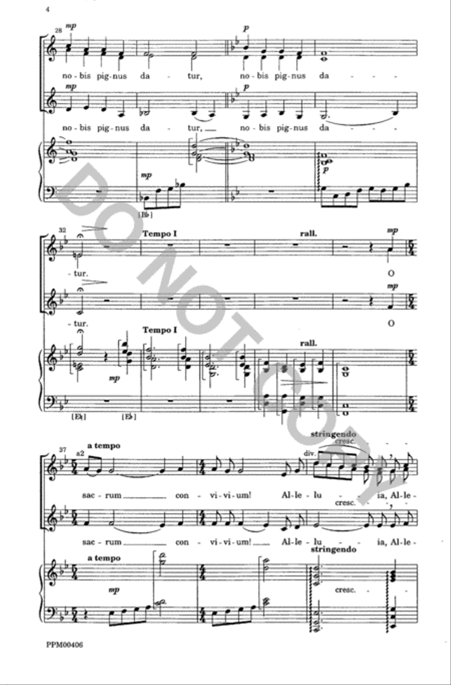 O Sacrum Convivium SSA scores gallery preview page 5