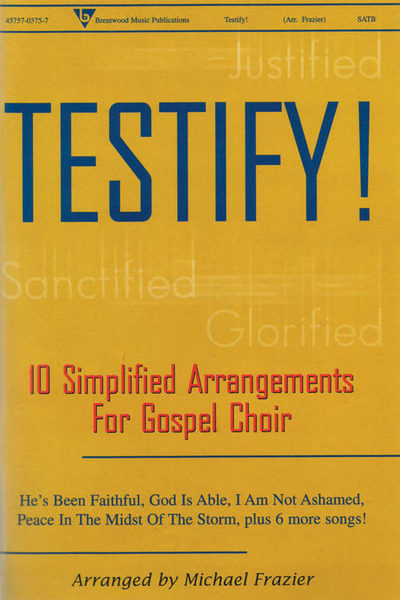 Testify! (Split Track Accompaniment CD)