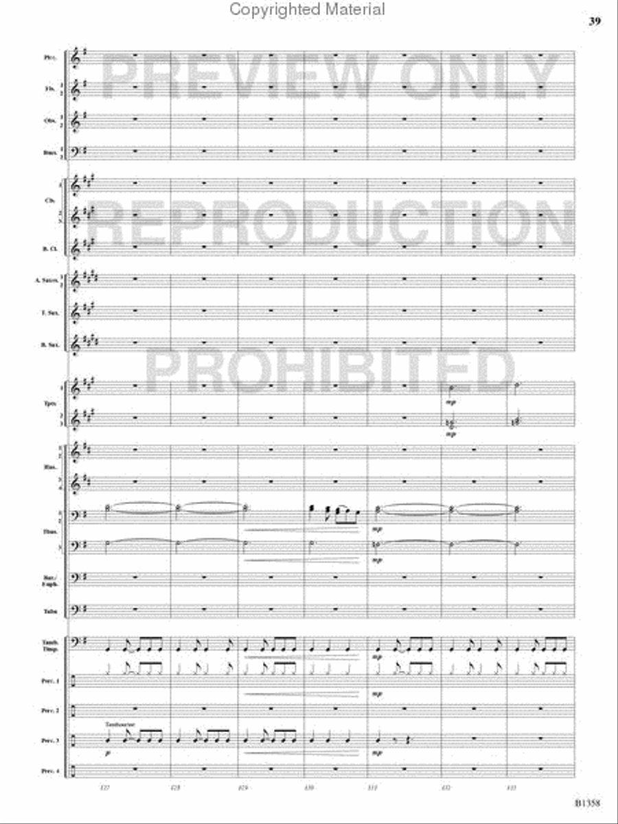 Three Celtic Dances Concert Band scores gallery preview page 38