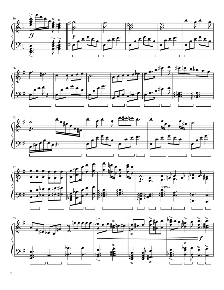 Dancing Line OST - The Sailor's Tale Piano Solo scores gallery preview page 2
