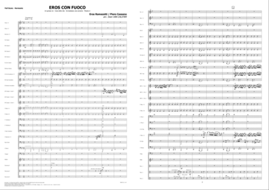 Eros Con Fuoco Eros Con Fuoco Fanfare Band scores gallery preview page 2