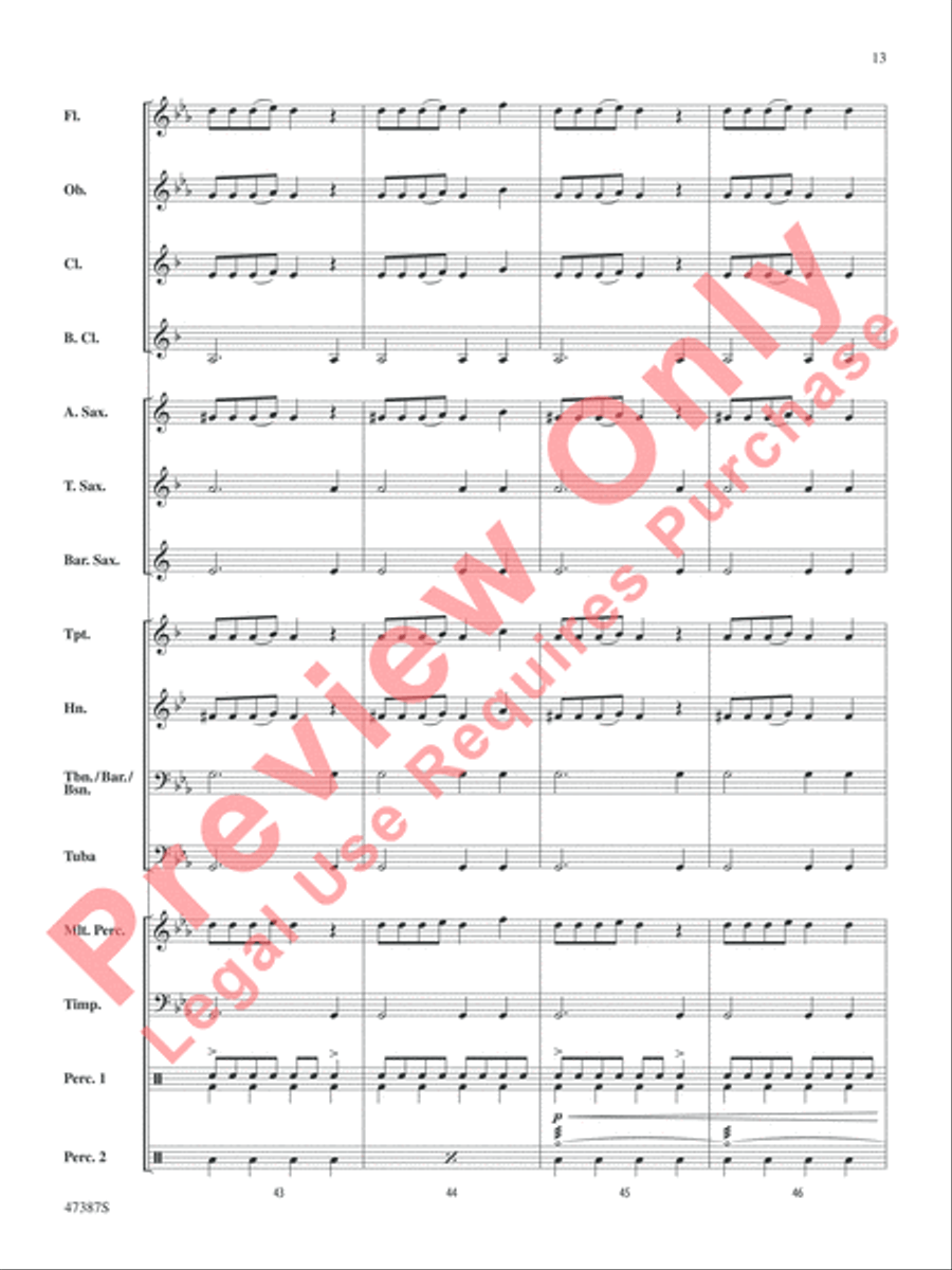 Pandemonium Pandemonium Concert Band scores gallery preview page 14