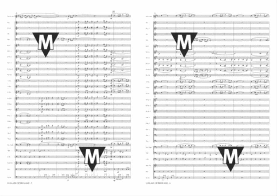 Lullaby of Birdland Concert Band scores gallery preview page 4