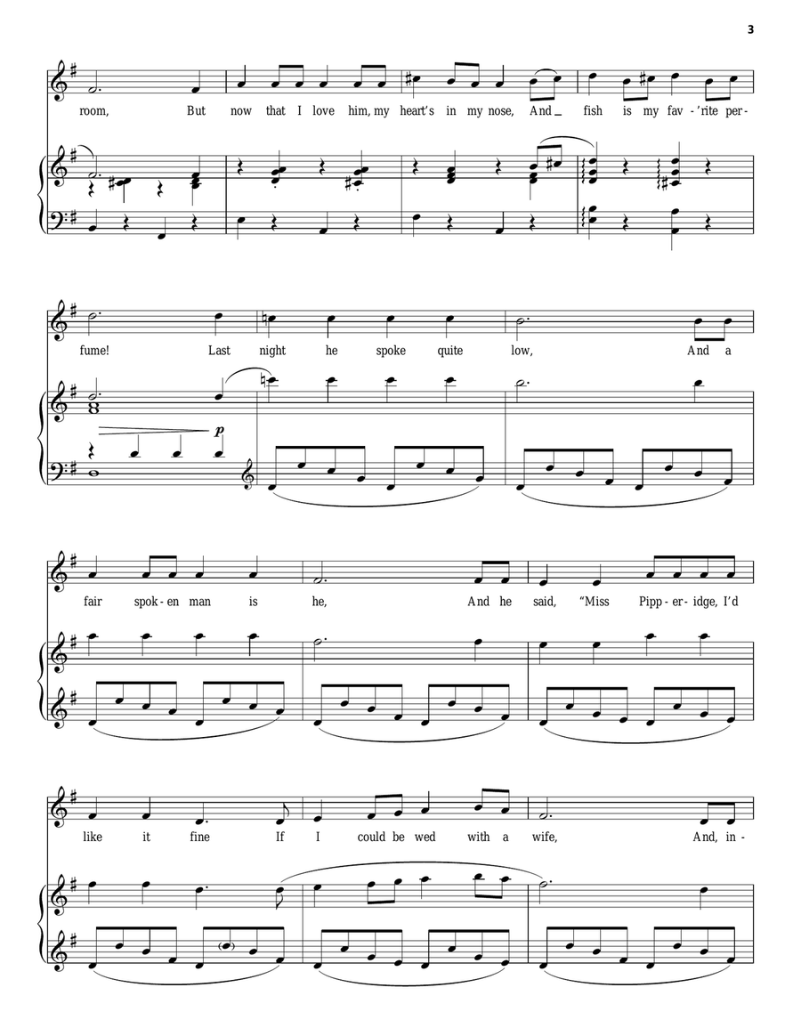 Mister Snow (from Carousel) Piano, Vocal scores gallery preview page 3