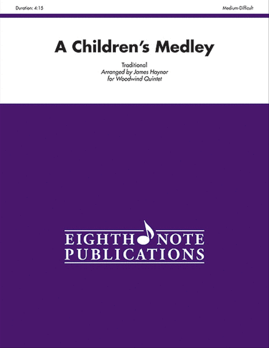 A Children's Medley Woodwind Quintet scores gallery preview page 1