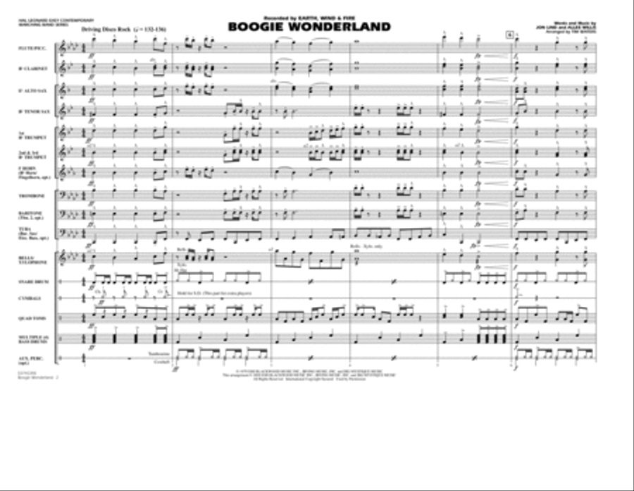 Boogie Wonderland - Full Score Score scores gallery preview page 2