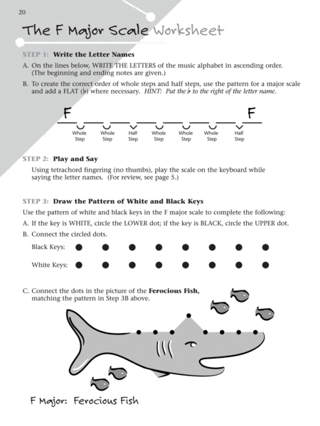 Major Scale Picture Workbook