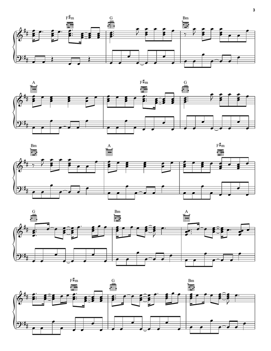 Boy With Luv (feat. Halsey) Piano Solo scores gallery preview page 3