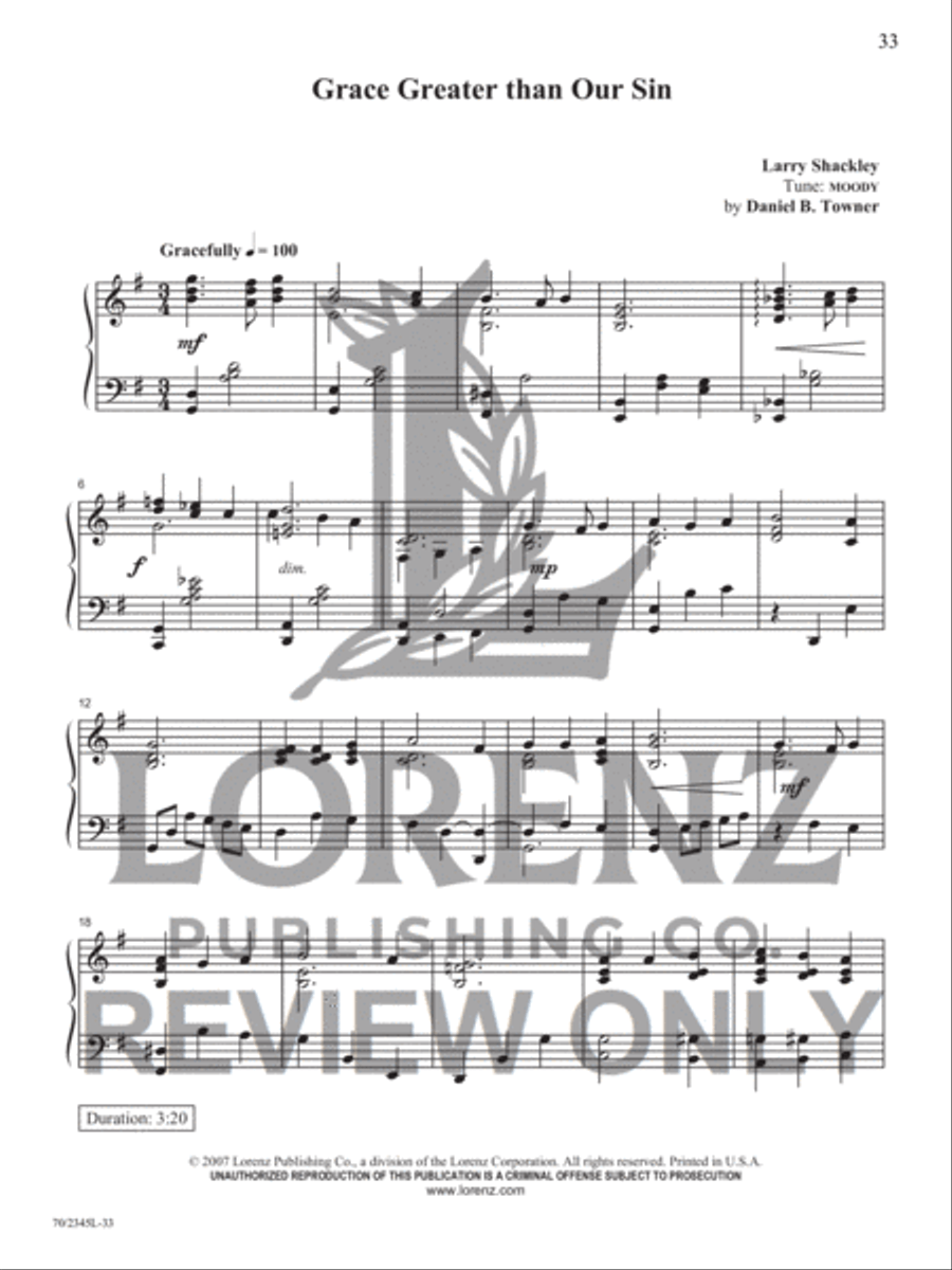 The Best of The Church Pianist - Volume 1 Piano Solo scores gallery preview page 21