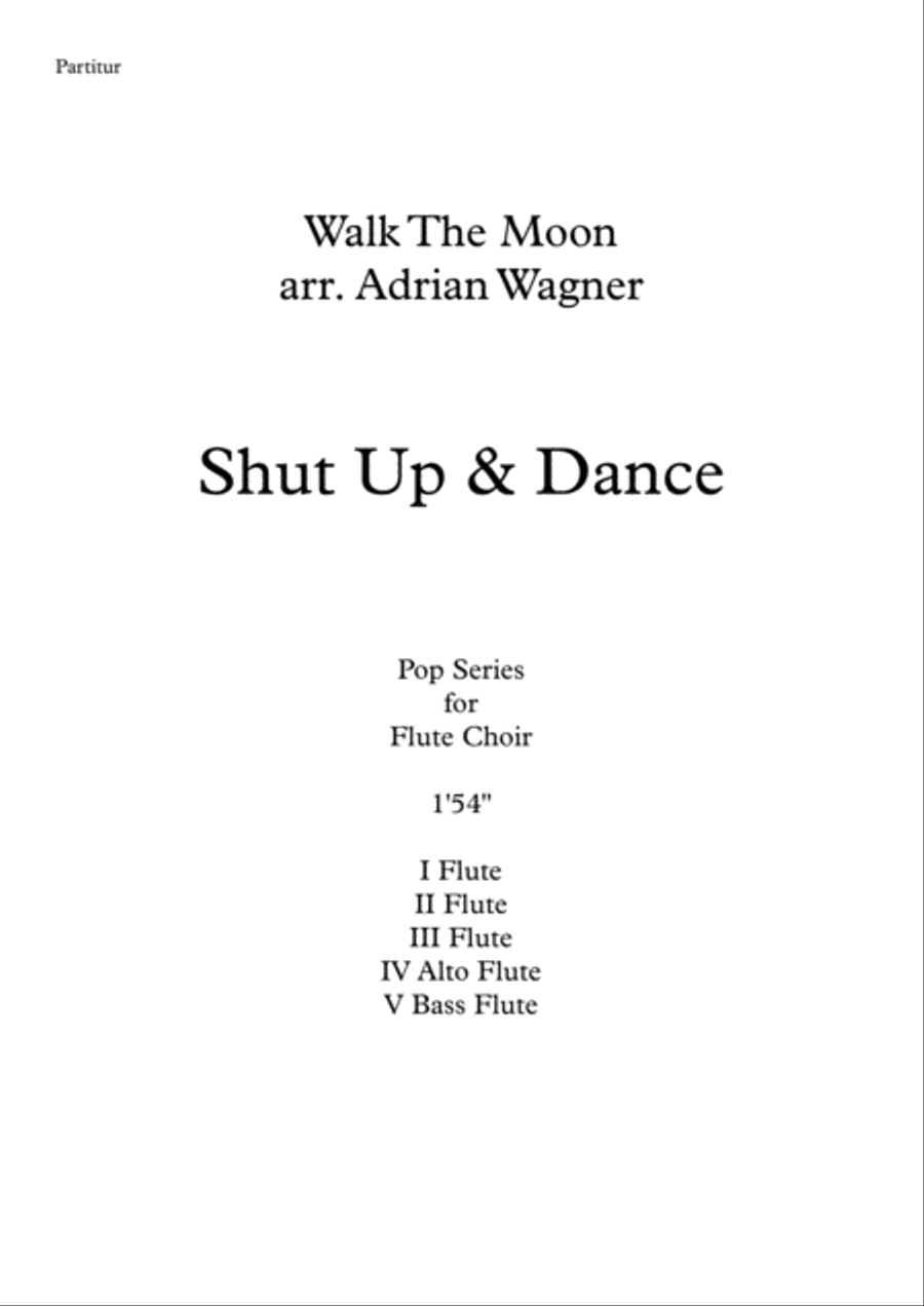 Shut Up And Dance Flute Choir scores gallery preview page 2