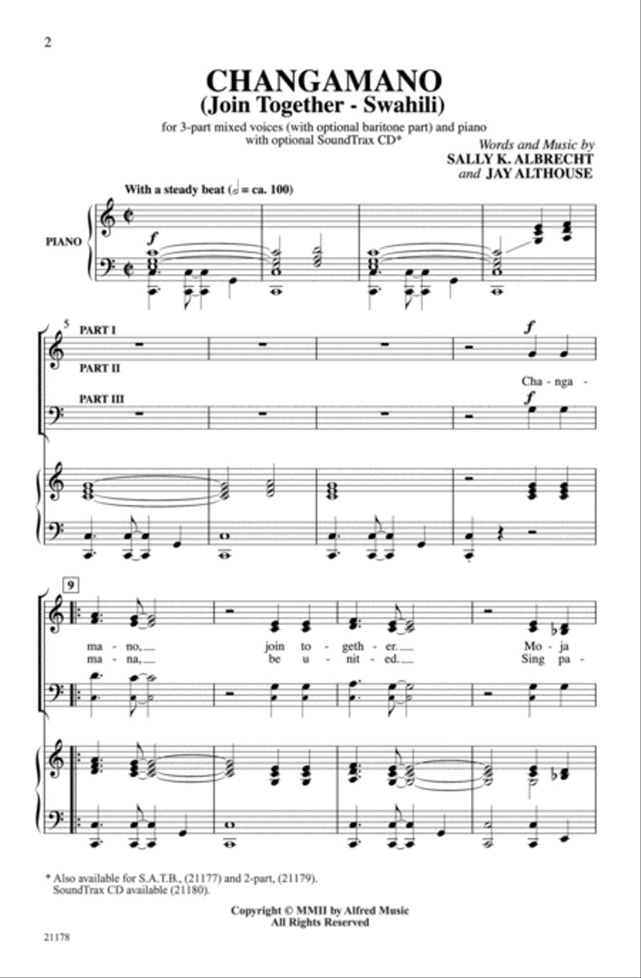 Changamano Changamano 3-Part scores gallery preview page 2