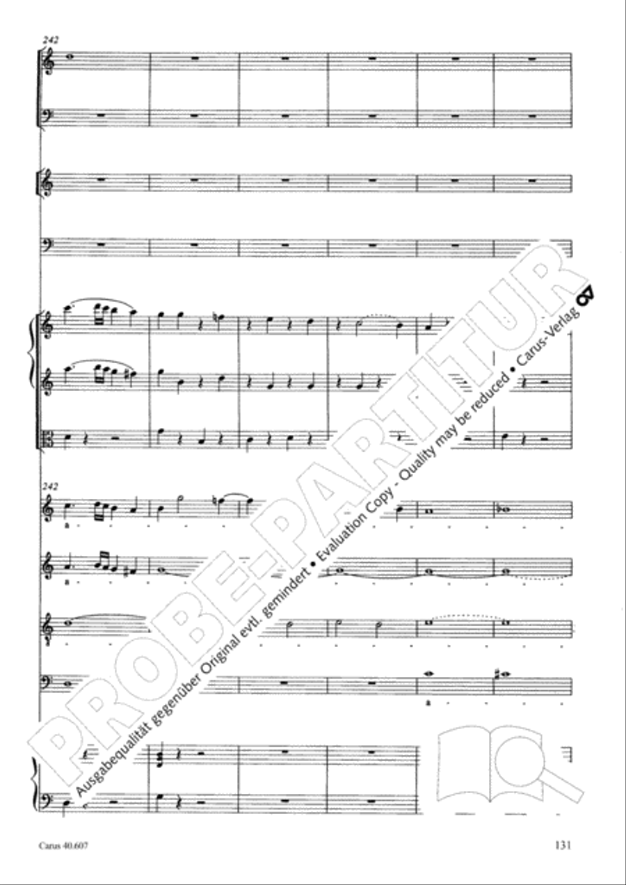 Mass in time of war (Missa in tempore belli) 4-Part scores gallery preview page 141