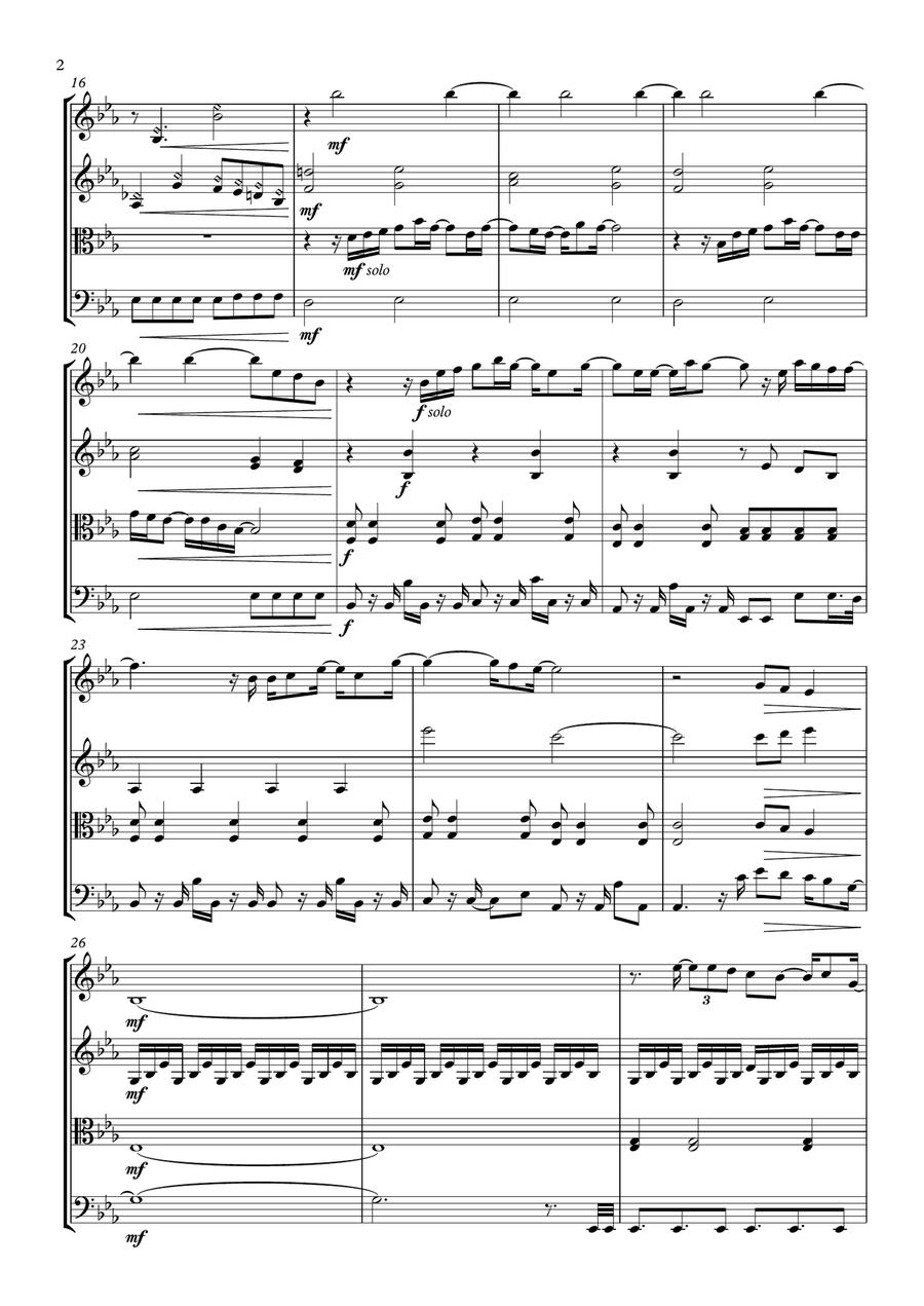 Turning Page Turning Page String Quartet scores gallery preview page 2