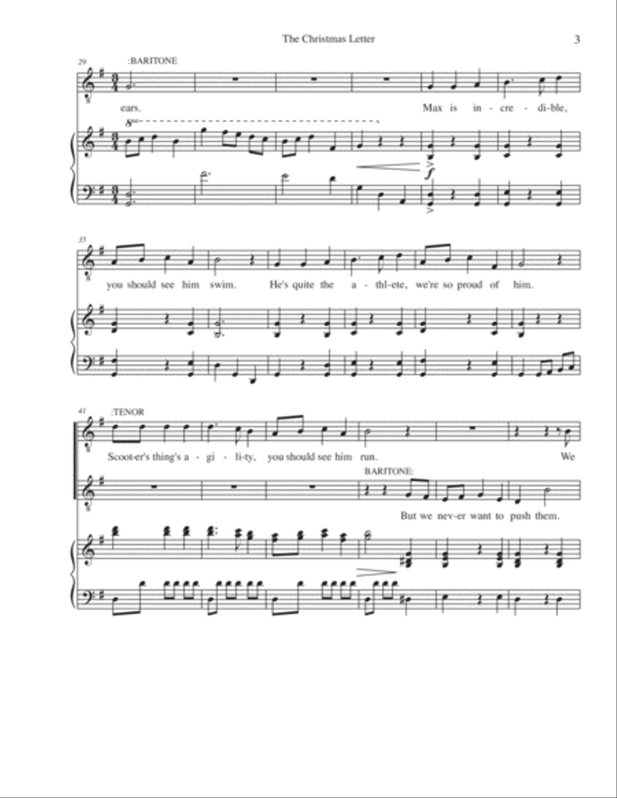 The Christmas Letter The Christmas Letter Vocal Duet scores gallery preview page 3