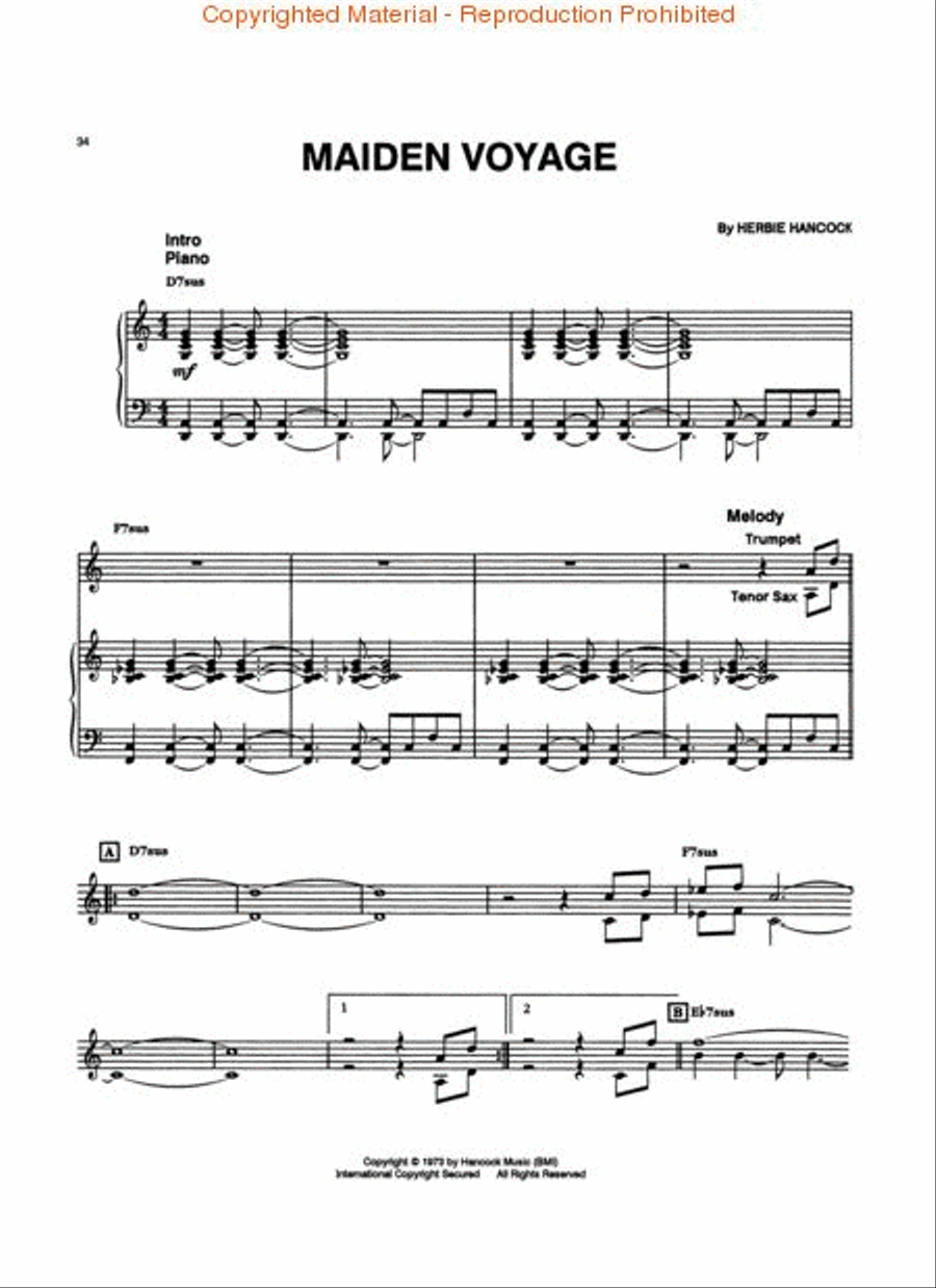 The Herbie Hancock Collection Piano Solo scores gallery preview page 3