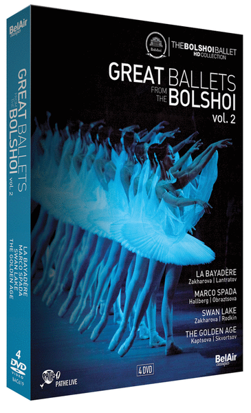 Great Ballets from the Bolshoi, Vol. 2 - La Bayadere, Marco Spada, Swan Lake, The Golden Age