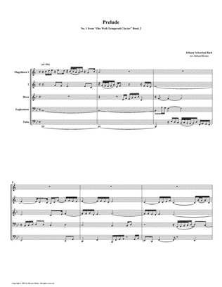Prelude 01 from Well-Tempered Clavier, Book 2 (Conical Brass Quintet)
