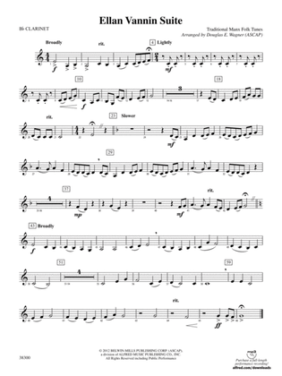 Ellan Vannin Suite: 1st B-flat Clarinet