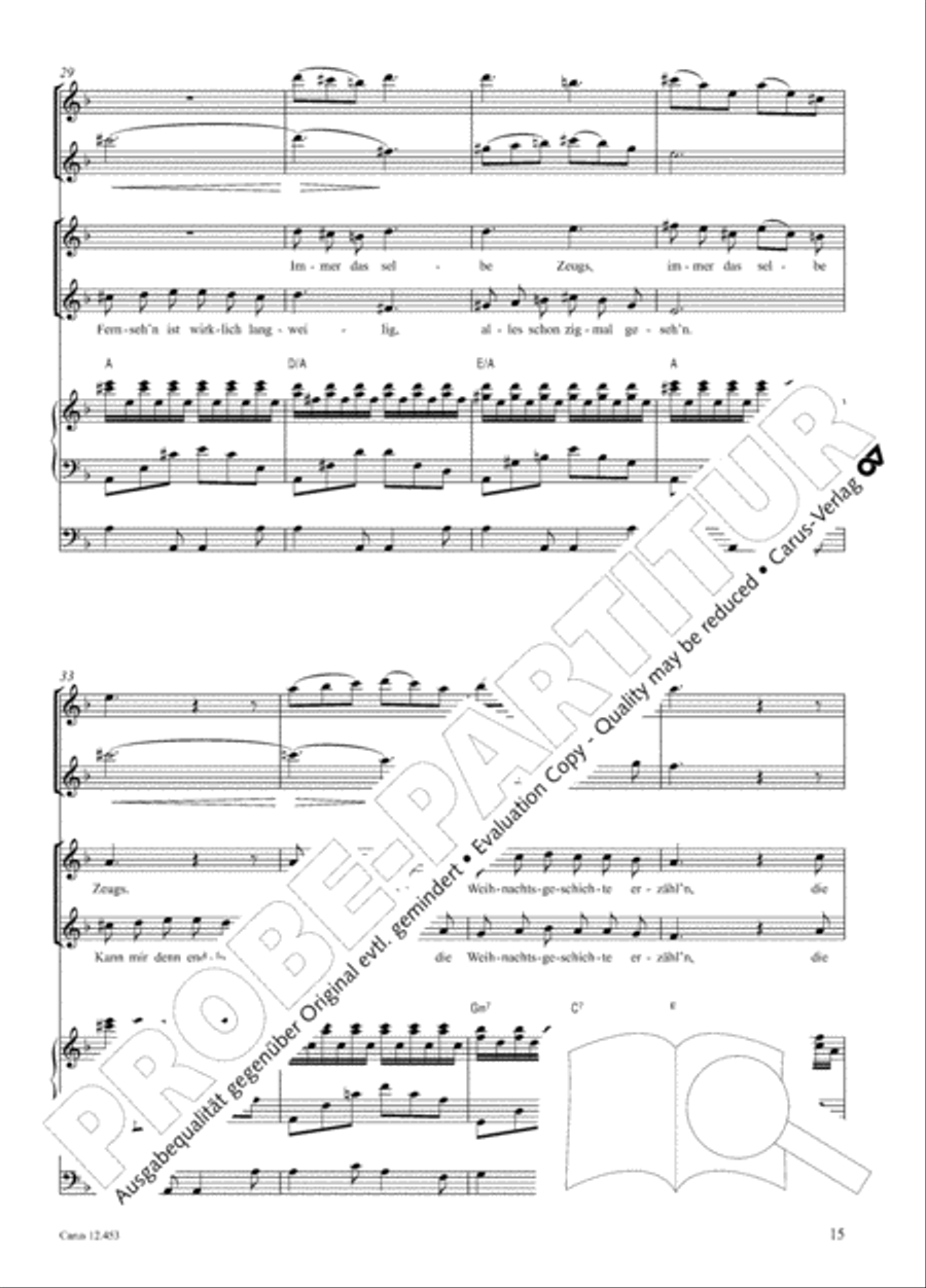 Die Weihnachtskiste. Ein Musical zur Weihnachtszeit Children's Choir scores gallery preview page 16