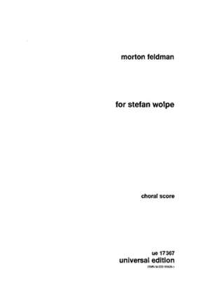 For Stefan Wolpe, Choral Score