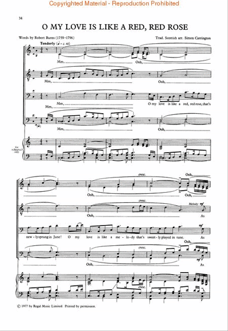 The King's Singers' Folk Songs (Collection) Divisi scores gallery preview page 4