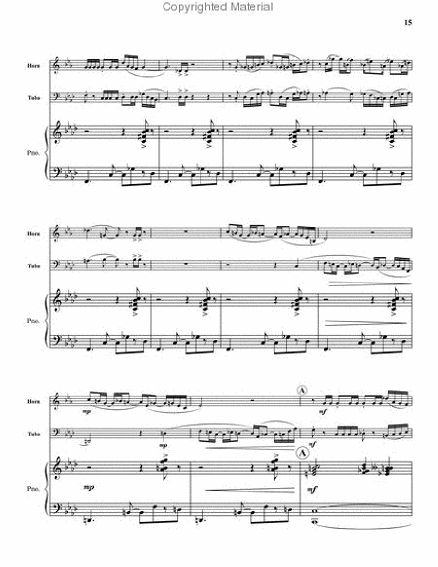 Suite for Horn and Tuba Horn scores gallery preview page 5