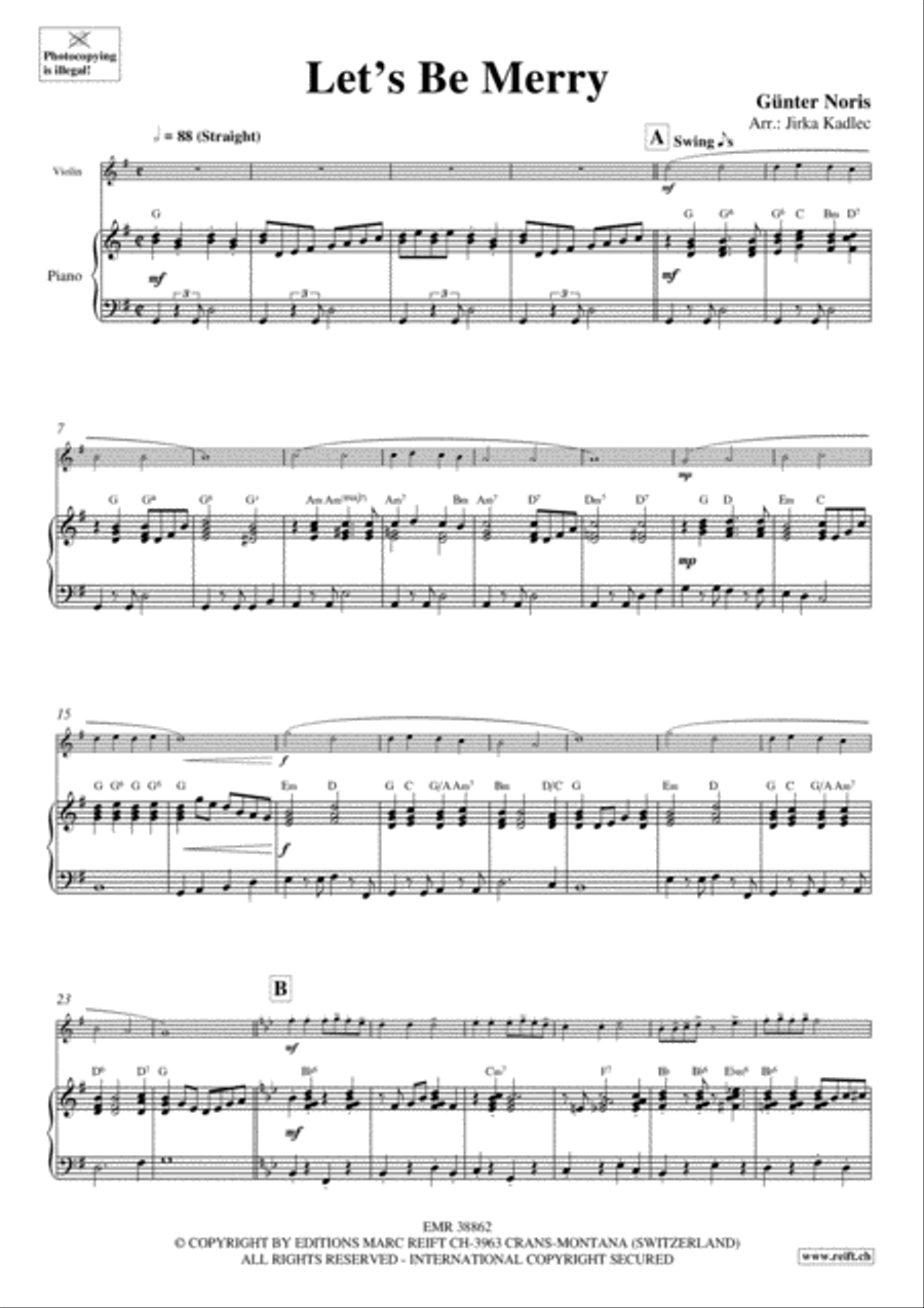 Let's Be Merry Let's Be Merry Violin Solo scores gallery preview page 3
