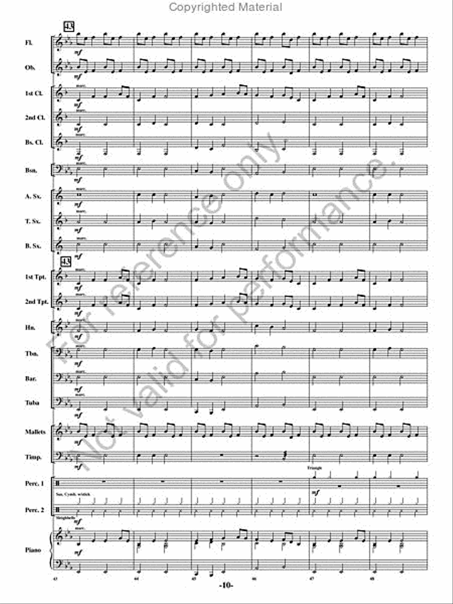 Chanson de Noel Chanson de Noel Concert Band scores gallery preview page 9