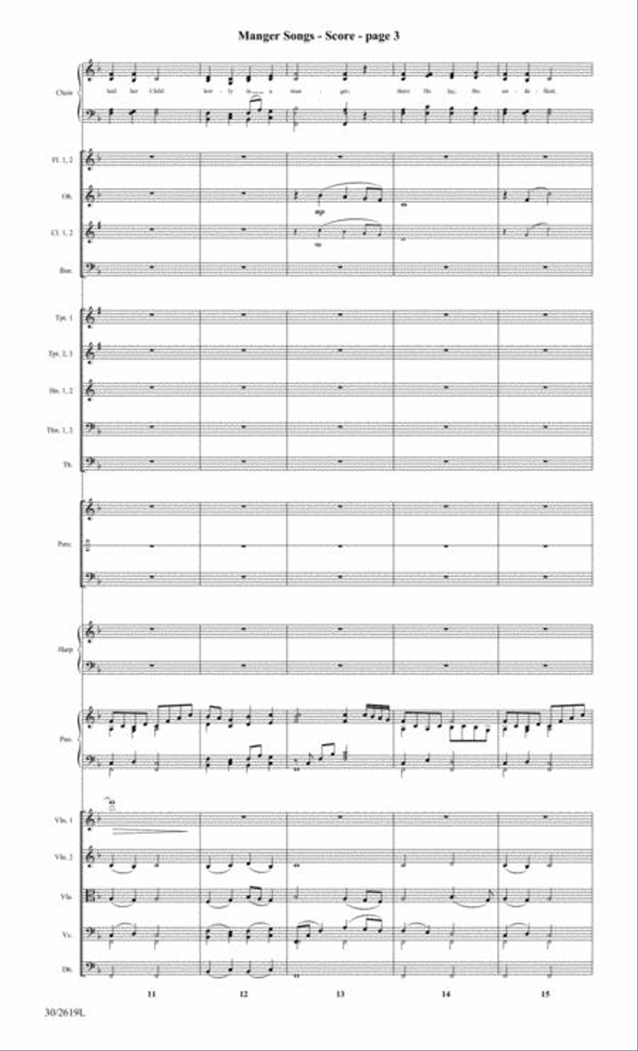 Manger Songs - Orchestral Score and Parts Choir scores gallery preview page 4