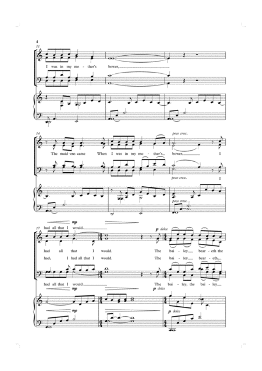 The Lily and the Rose 4-Part scores gallery preview page 4
