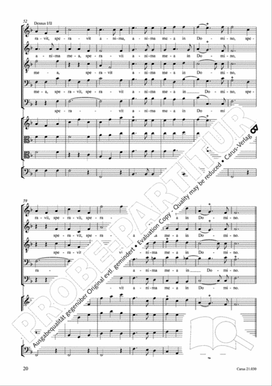 De profundis Men's Choir scores gallery preview page 21