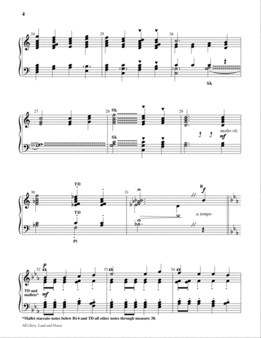 All Glory, Laud and Honor 3-Octaves scores gallery preview page 4