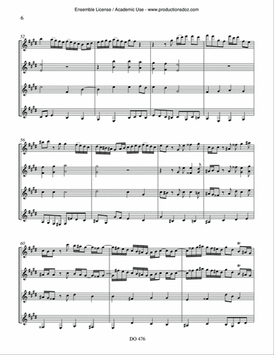 Sleepers Awake & Choral Guitar Ensemble scores gallery preview page 6