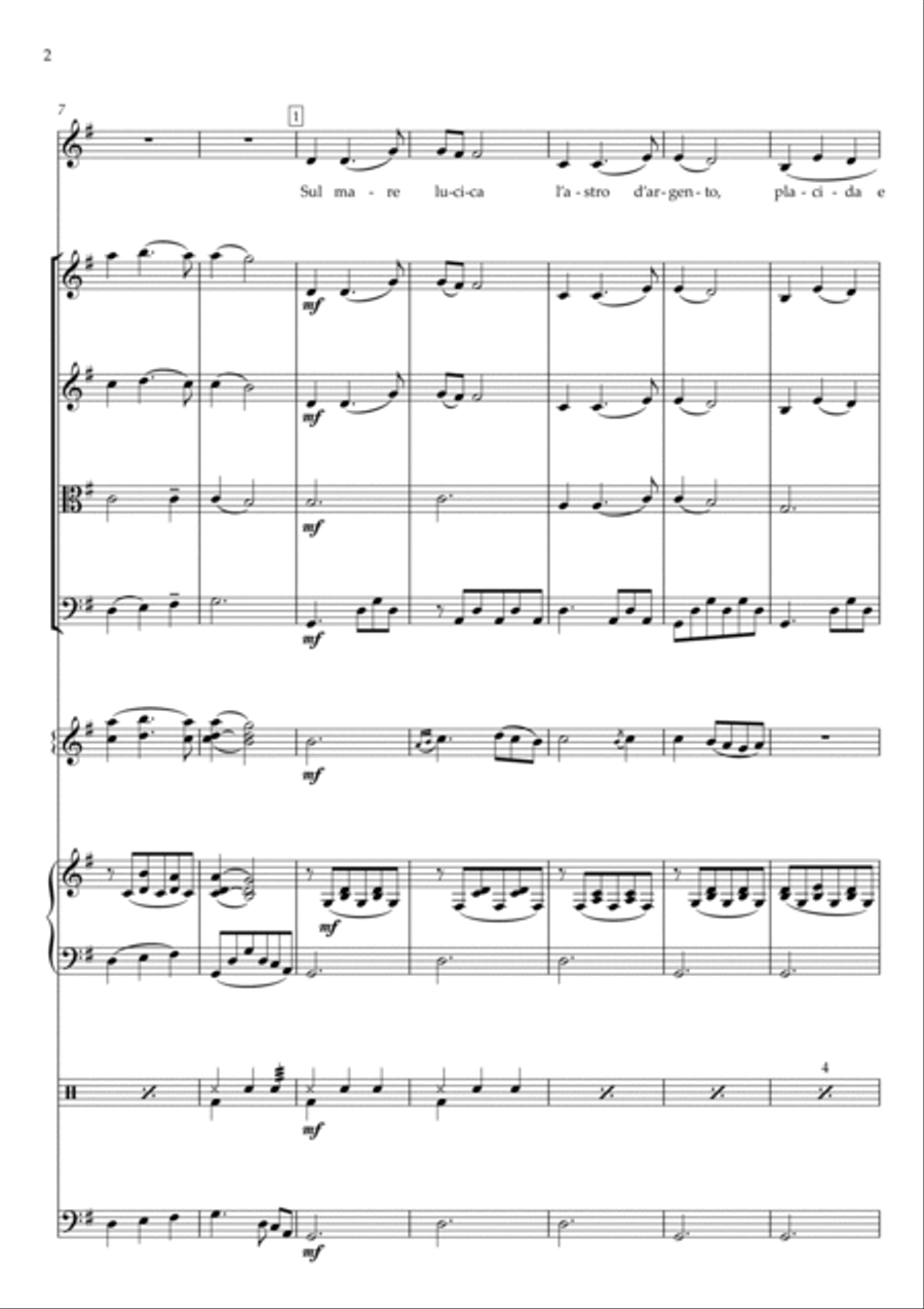 Santa Lucia Santa Lucia Large Ensemble scores gallery preview page 2