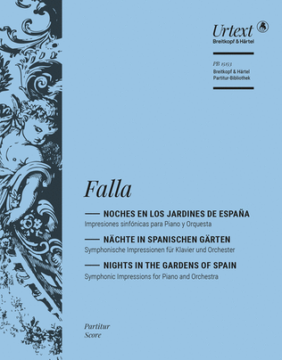 Book cover for Noches en los jardines de Espana