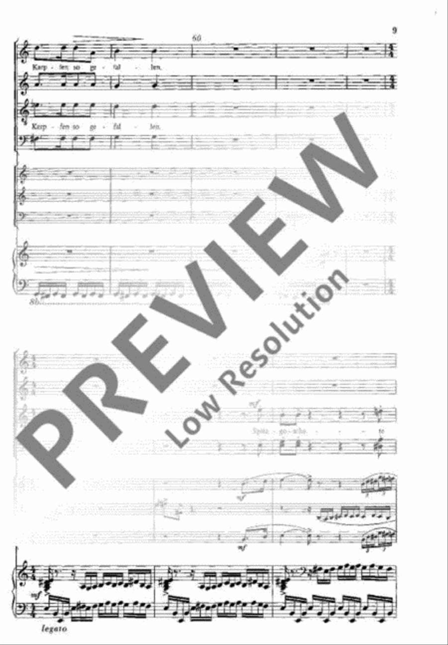 Des Antonius von Padua Fischpredigt 4-Part scores gallery preview page 10