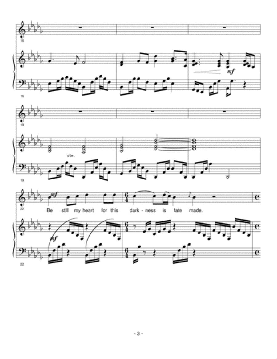Te Nah (Night Blessing), Op. 4 Soprano Voice scores gallery preview page 3