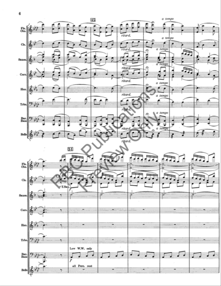 Song From Early America (Score) Concert Band scores gallery preview page 7