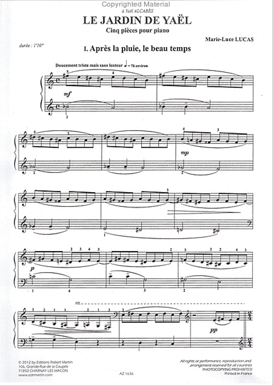 Jardin de yael Piano Solo scores gallery preview page 2