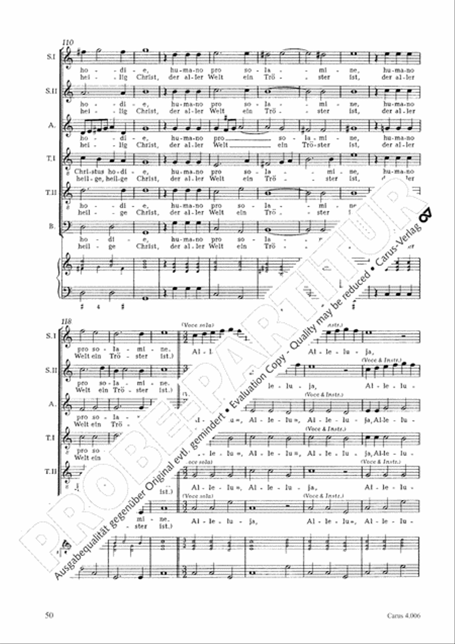 Ten motets Choir scores gallery preview page 52