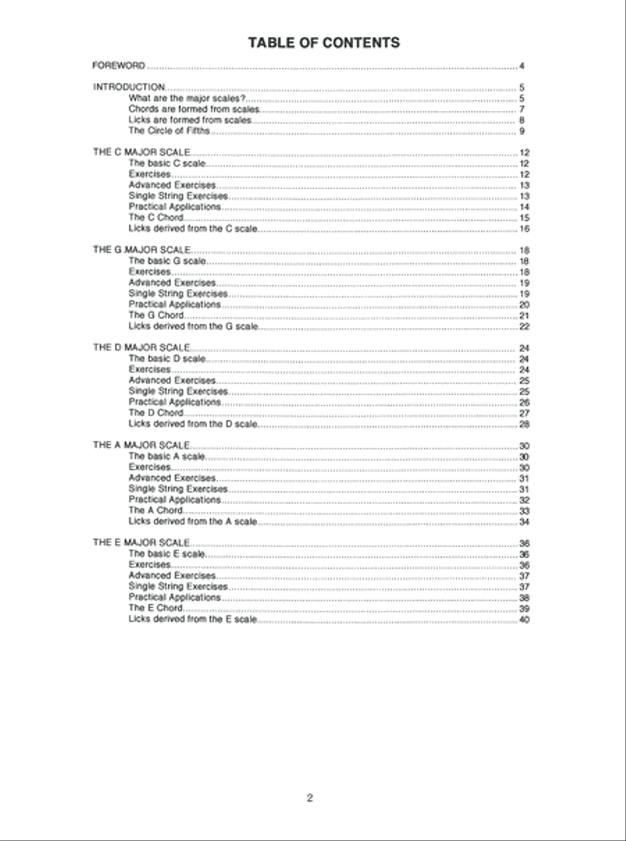 Banjo Scales in Tab Banjo scores gallery preview page 4