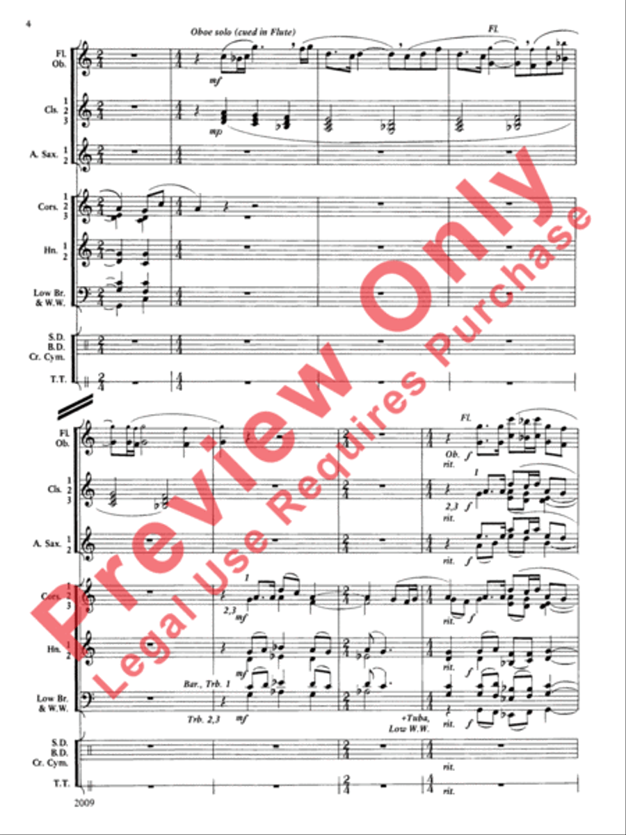 Cobb County Festival Concert Band scores gallery preview page 5