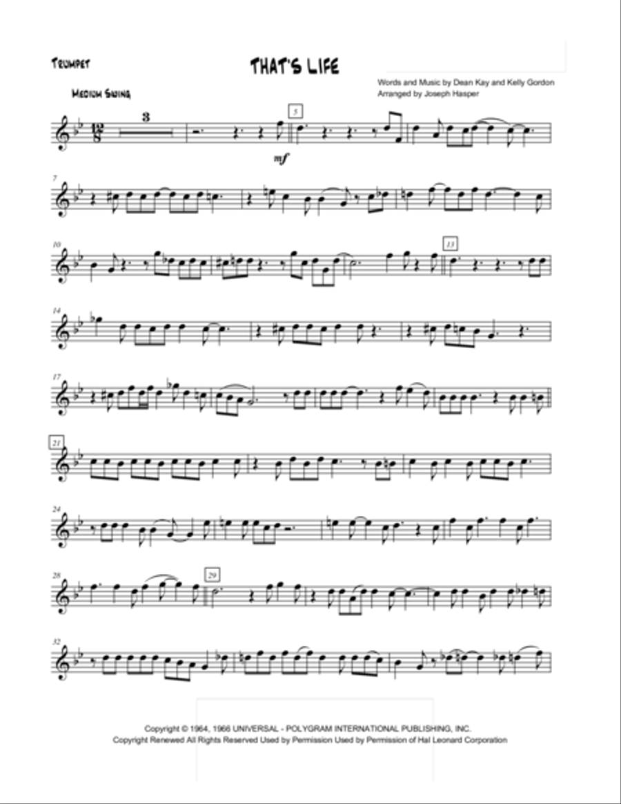 That's Life Jazz Ensemble scores gallery preview page 6