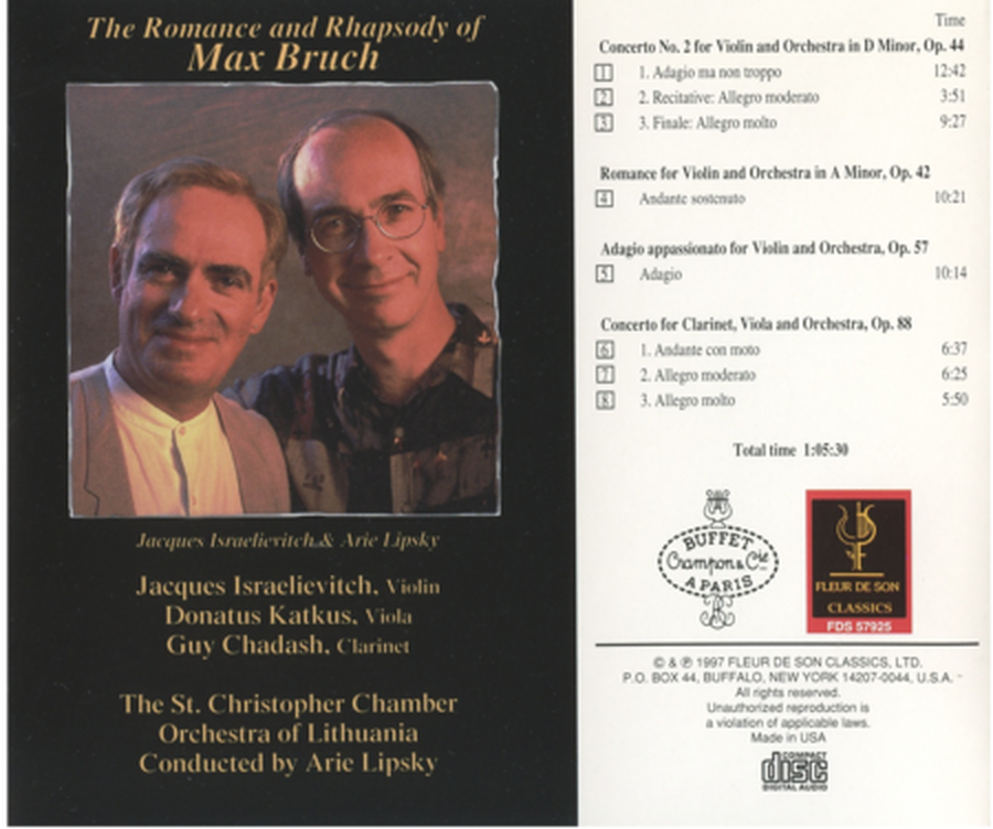 Romance & Rhapsody of Max Bruch