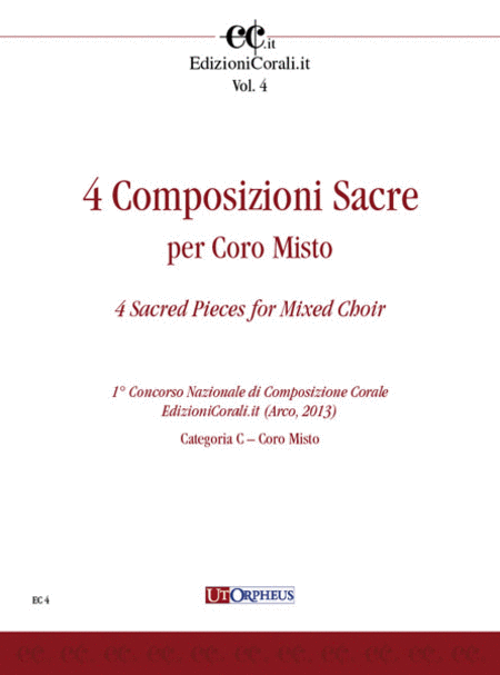 4 Sacred Pieces for Mixed Choir (1st National Choral Composition Competition EdizioniCorali.it