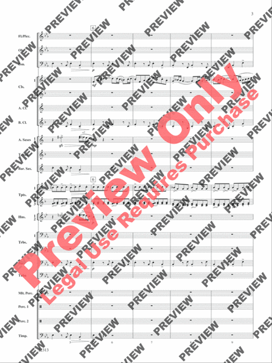 In the Center Ring Concert Band scores gallery preview page 4