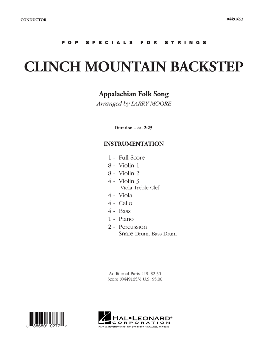 Clinch Mountain Backstep - Conductor Score (Full Score) String Orchestra scores gallery preview page 1