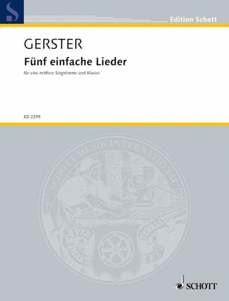 Gerster O Einfache Lieder5 (fk)