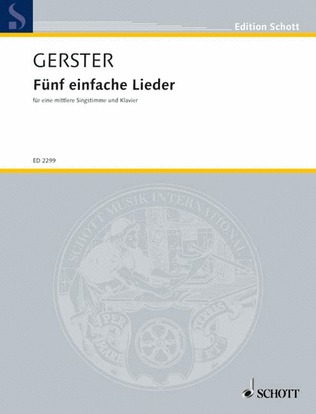 Gerster O Einfache Lieder5 (fk)